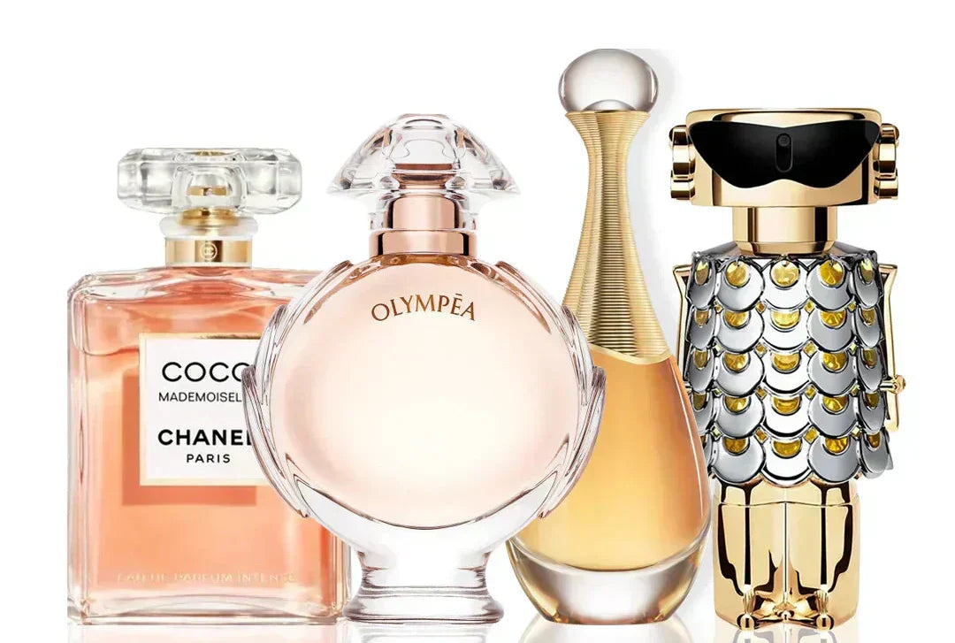 Set de 4 perfumes | Coco Chanel + Olympea + J'Adore + Fame 100 ml