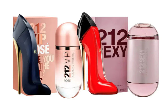 Set de 4 perfumes | Good Girl, Good Girl Very, 212 Vip Rose, 212 Sexy
