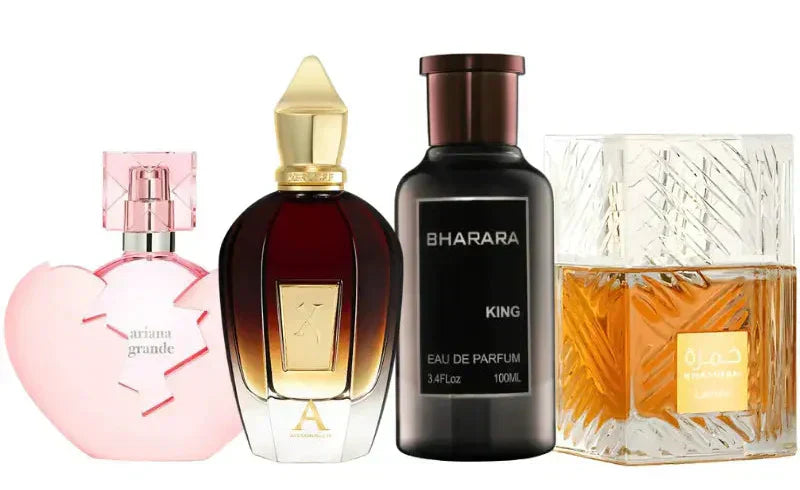 Set de 4 perfumes | Thank u Next, King, Alexandria 2, Khamrah
